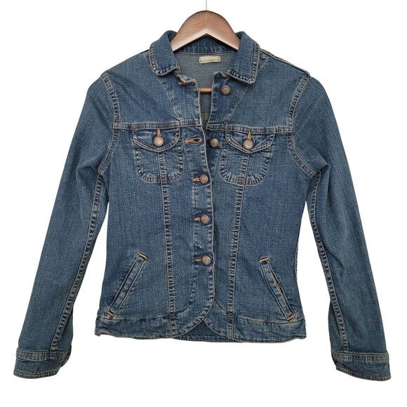 Putumayo Womens Denim Jean Jacket Size Small Blue Retro 90s - Picture 2 of 12